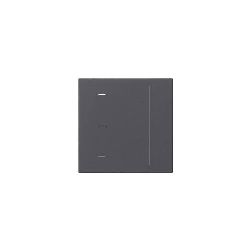 Gira Couvercle tactile S3000 Anthracite 536528 (536528), Bouton + interrupteur, Gris