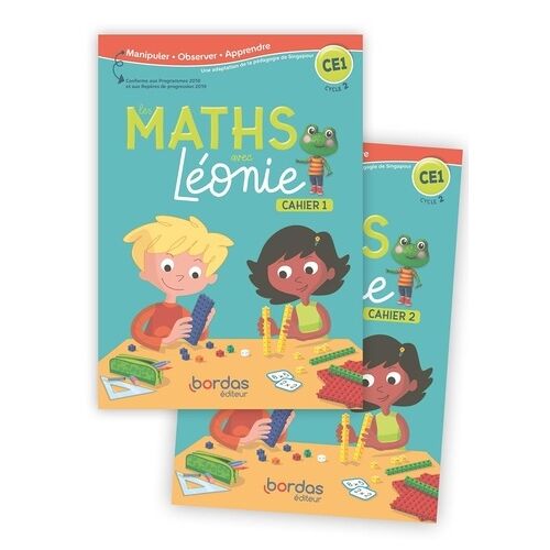 Les Maths Avec Léonie Ce1 - 2 Volumes : Cahiers 1&2