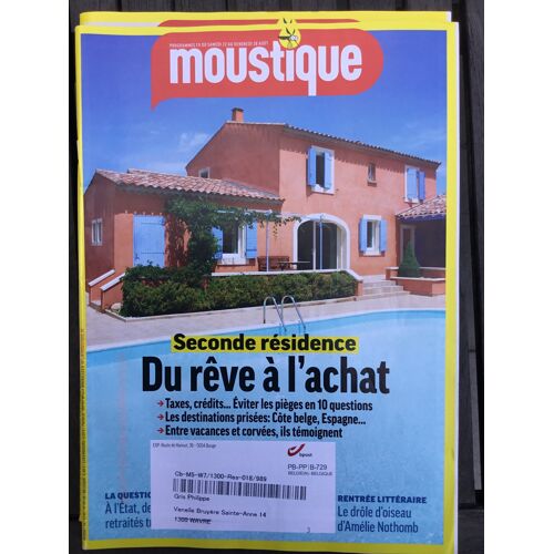 Moustique 5246 Amélie Nothomb Seconde Résidence Le Danger Masculiniste Lessines Gillian Anderson Phoebe Bridgers Philippe Jaenada