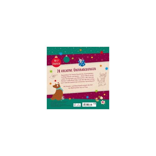 Mein Weihnachtsblock: 24 Ideen Zum Malen, Basteln, Rätseln