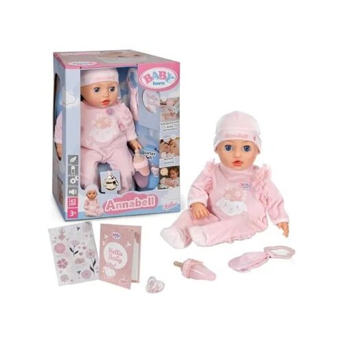 Annabell Poupée bébé 43 cm - Poupée douce avec fonctions et sons accessoires inclus pour enfants à partir de 3 ans
