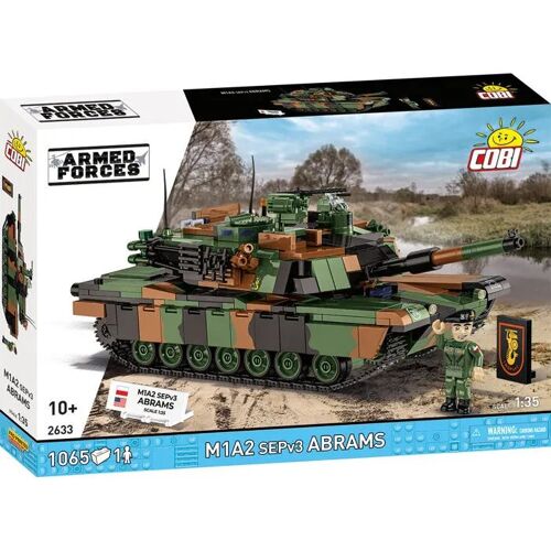 Jeu De Construction - Cobi - M1a2 Sepv3 Abrams - Camouflage - Poids 1,27 Kg - Couleur Camouflage-Cobi