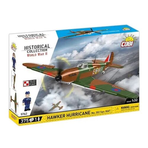 Jeu de construction - COBI - Hawker Hurricane (5762) - No.302 Sqn RAF - Multicolore - 0,3 kg