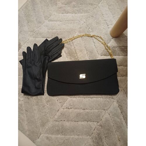 Sac à main pochette + gants