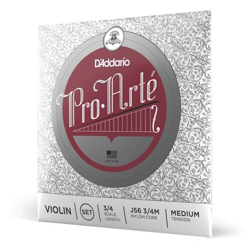 D'addario J56 3/4m Corde D'instrument De Musique 4 Pièces Nylon Violon