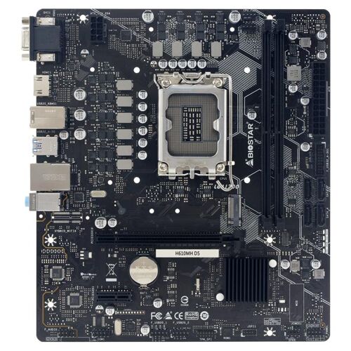 Biostar H610MH D5 carte mère Intel H610 LGA 1700 micro ATX