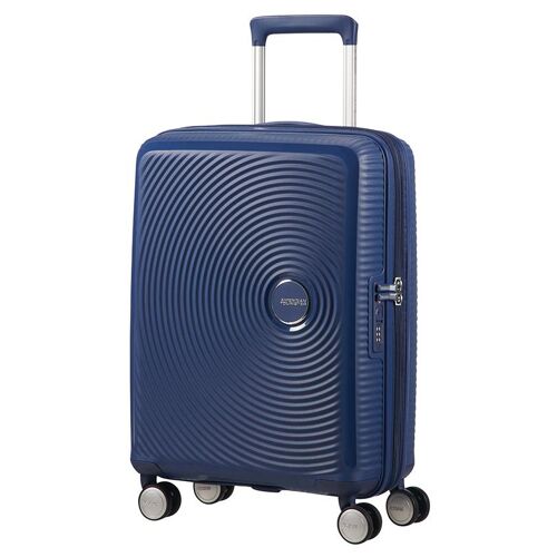 American Tourister Spinner Expandable Valise Casque à coque dure Marine 35,5 L Polypropylène (PP)