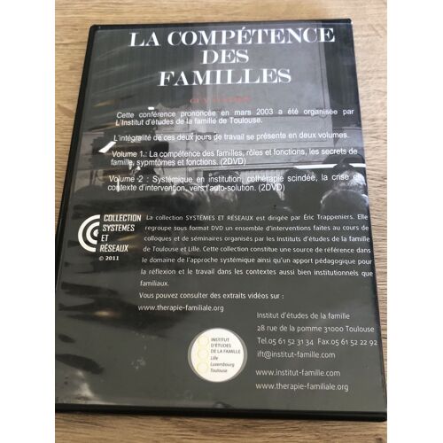 Dvd La Competence Des Familles Guy Ausloos Vol 1 