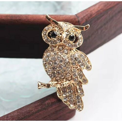Broche "Chouette" Dorée