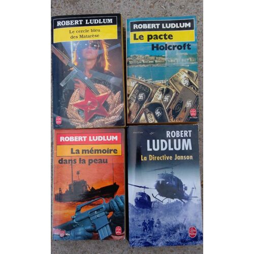 Robert Ludlum : Le Cercle Des Matarèse, Le Pacte Holcroft, La Mémoire Dans La Peau, Et La Directive Janson