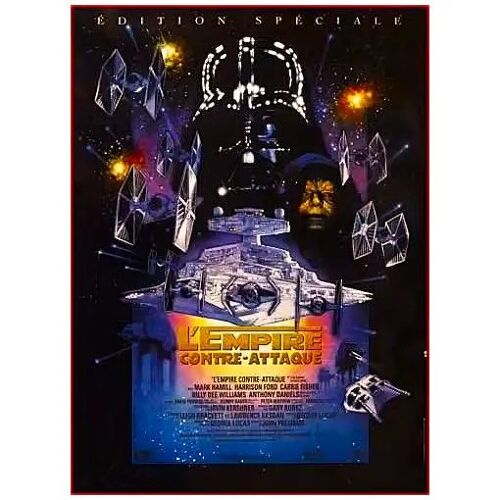 L'empire Contre-Attaque Star Wars - Edition Speciale De Irvin Kershner - 1997 - Mark Hamill - Harrison Ford - Carrie Fisher - Affiche Cinéma Originale Pliée En 2 - 40 X 53
