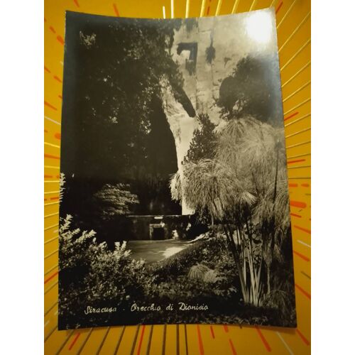 Carte Postale Noire/ Blanche De Siracusa En Italie Années 60.