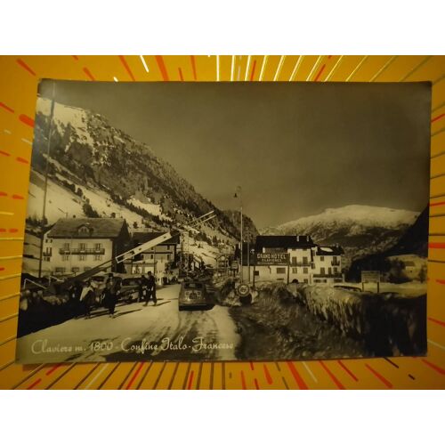 Carte Postale Noire Blanche De Claviere En Italie Victorienne Début 1900.