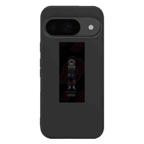 Coque Google Pixel 9 Manga KAKUZU Akatsuki - Silicone souple noir - Fabriquée en France