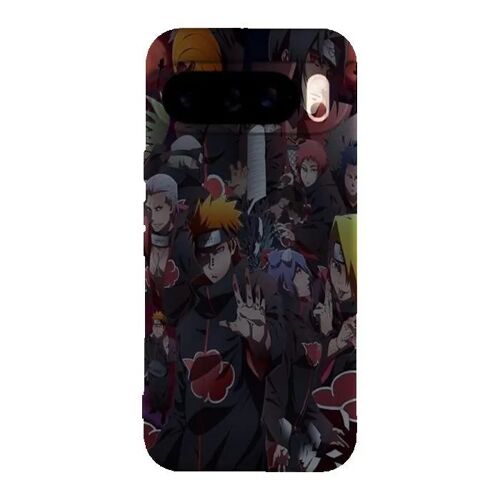 Coque Google Pixel 10 Pro Manga Akatsuki Team - Silicone souple noir - Fabriquée en France