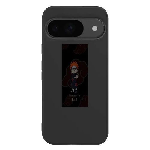 Coque Google Pixel 9 Manga PAIN Akatsuki - Silicone souple noir - Fabriquée en France