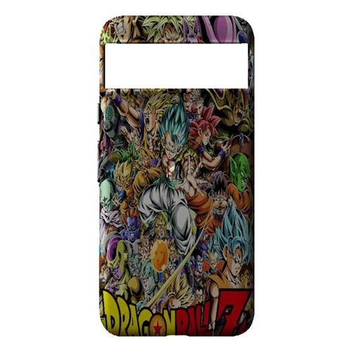 Coque Google Pixel 8 Manga Db Heroes - Silicone souple noir - Fabriquée en France