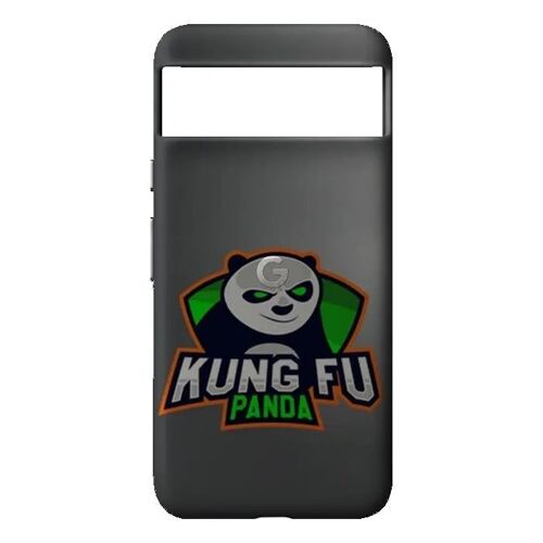 Coque Google Pixel 8 Manga Kung Fu Panda 1155953734 - Silicone souple noir - Fabriquée en France