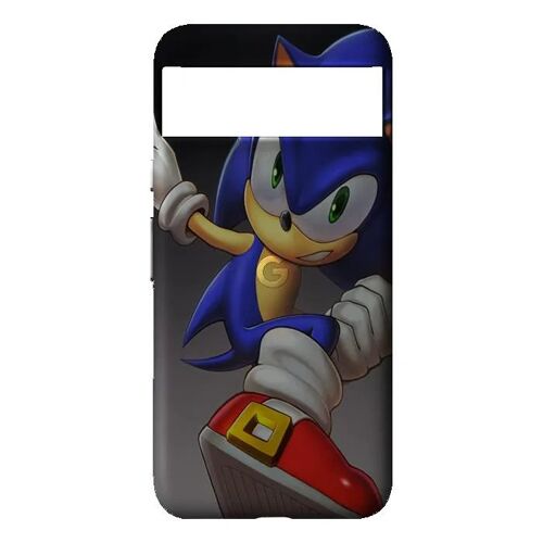 Coque Google Pixel 8 Manga Sonic The Hedgehog.jpg - Silicone souple noir - Fabriquée en France