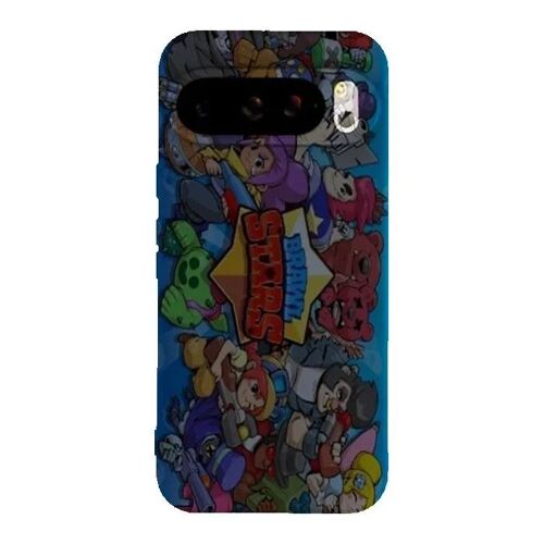 Coque Google Pixel 10 Pro Manga Brawl Stars - Silicone souple noir - Fabriquée en France