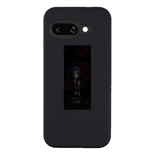 Coque Google Pixel 9a Manga ITACHI Akatsuki - Silicone souple noir - Fabriquée en France