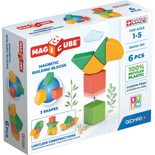 Geomag MagiCube - Green Line Shape 6 pcs - Starter