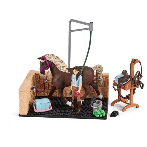 schleich HORSE CLUB Box de lavage pour chevaux Emily & Luna