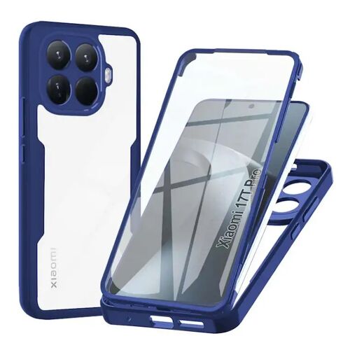 Coque pour Xiaomi 17T Pro 5G - housse etui silicone gel 360 integrale (avant et arrière) - BLEU