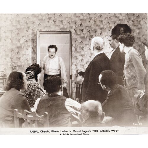 La Femme Du Boulanger (The Baker'S Wife) : Photo Argentique D'Exploitation Cinématographique - Format 19,5x24 Cm - De Marcel Pagnol Avec Raimu, Ginette Leclerc, Fernand Charpin - 1938
