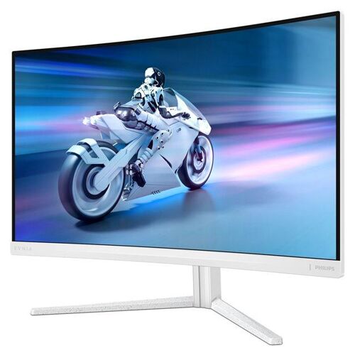 Philips Evnia 5000 27M2C5501 - Écran LED - jeux - incurvé - 27" - 2560 x 1440 QHD @ 180 Hz - Fast VA - 5000:1 - HDR10 - 0.5 ms - 2xHDMI, DisplayPort - blanc