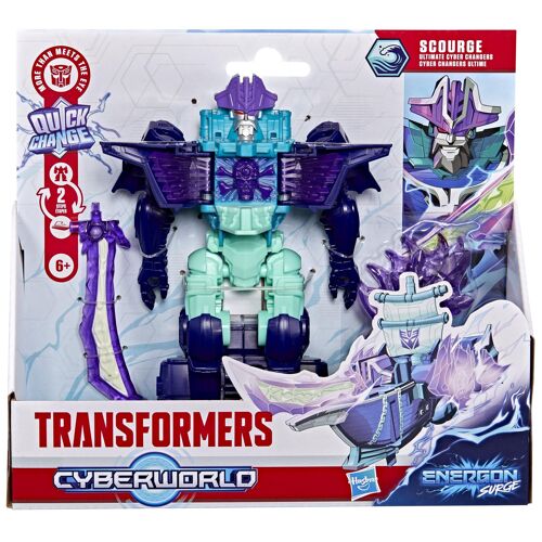 Transformers CYBERWORLD Ultimate Cyber Changers Energon Surge Scourge