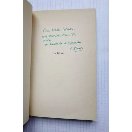 Frédéric Musso La Déesse Avec Un Envoi Autographe Signé 1975 La Table Ronde
