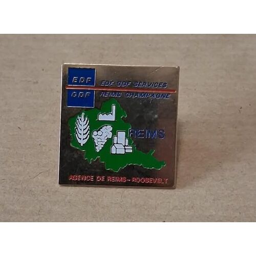 Pin'S Edf Gdf Services De Reims Champagne