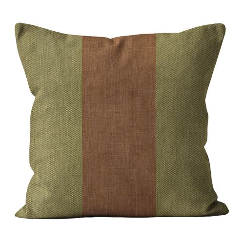 Coussin En Coton 45x45 Cm Natalia Vert, Par Soleil D'ocre
